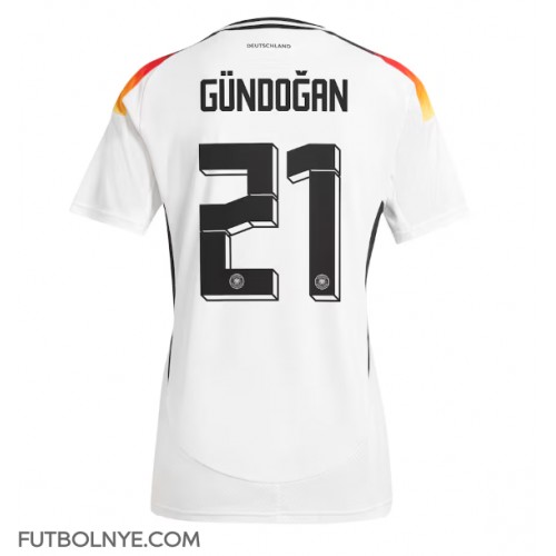 Camiseta Alemania Ilkay Gundogan #21 Primera Equipación Eurocopa 2024 manga corta